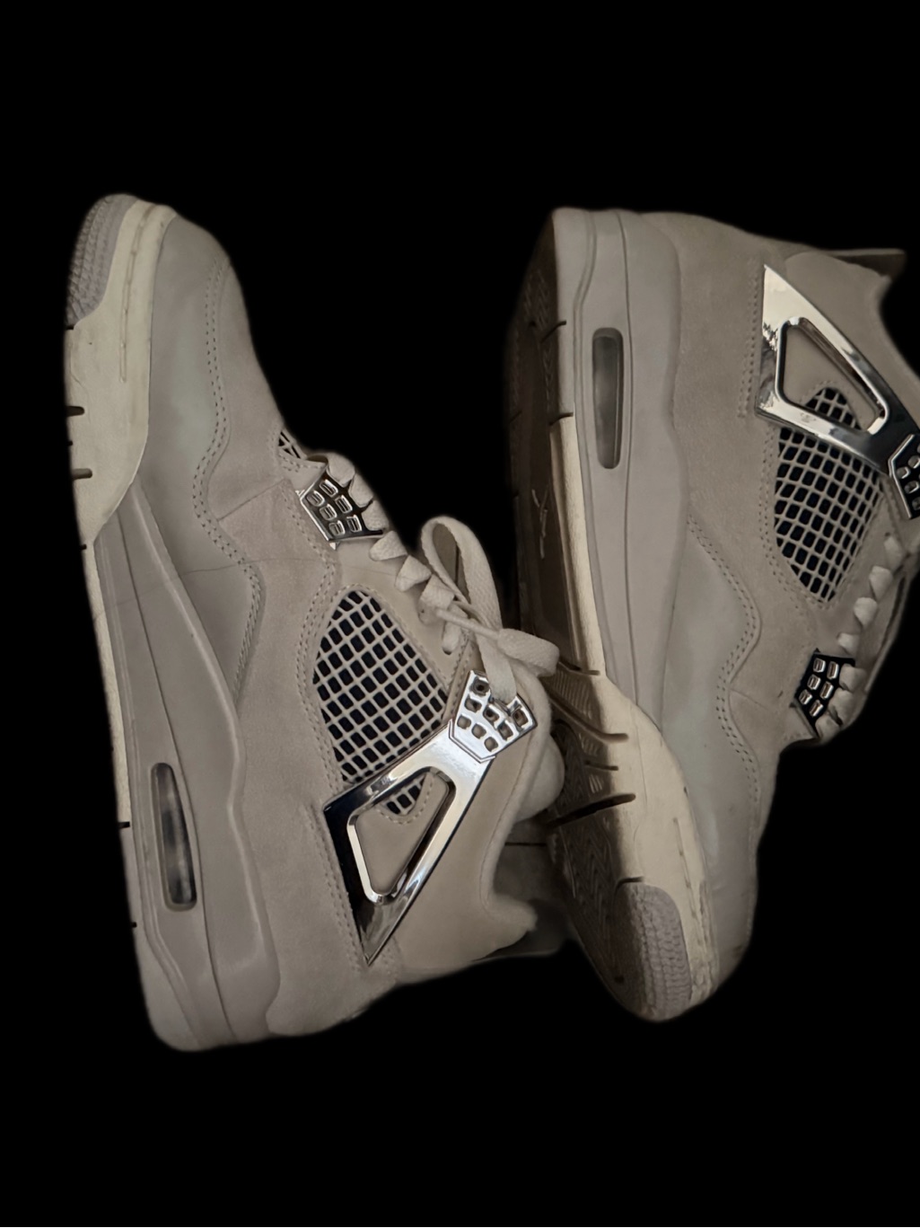 Jordan Men's Sneakers - Light Gray With Silver Accents